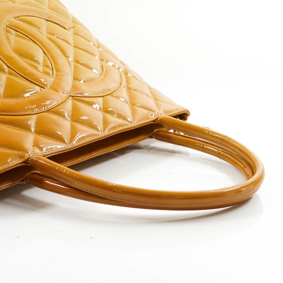 Auth Chanel Hand Bag Enamel Yellow #26809C46 - Picture 5 of 15